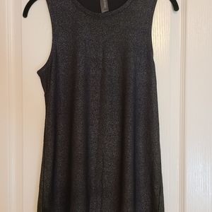 Prismsport Black & Silver Shimmer Muscle tank - S